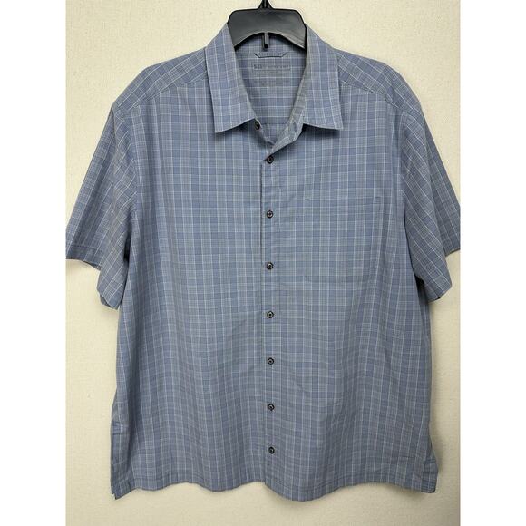 5.11 Tactical Series Shirt Mens XL Blue Plaid Performance Snap Up Lightweight - Picture 1 of 12